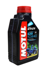 Motul 105878 ATV-UTV SAE 10W40 1Liter High Detergent & Dispersive Mineral  Motor Oil